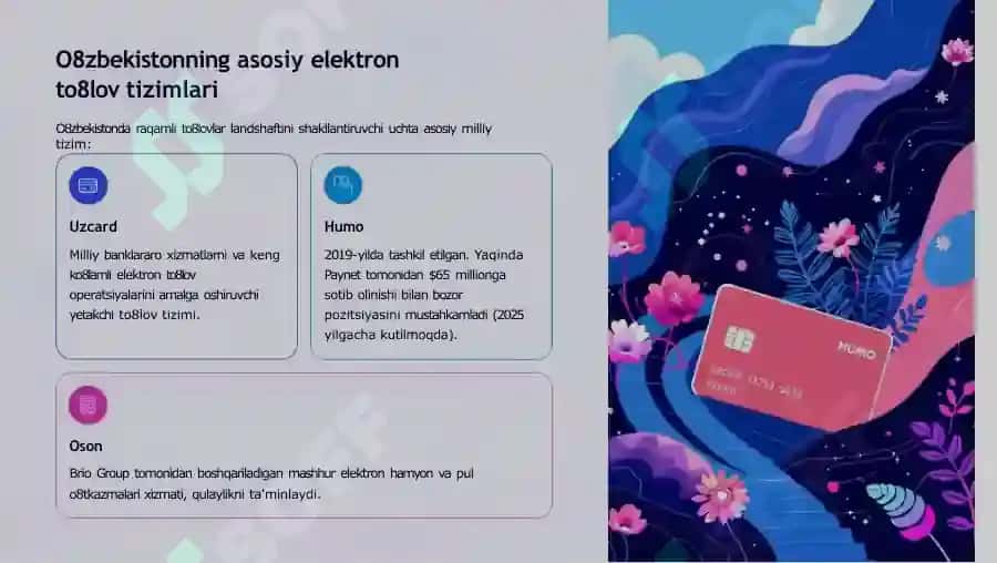 Elektrontijorat va elektron to'lovlari 3