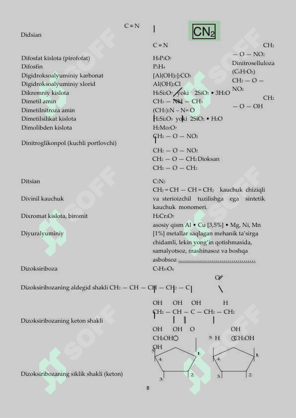 KIMYODAN ENG KERAKLI QO'LLANMA. 8