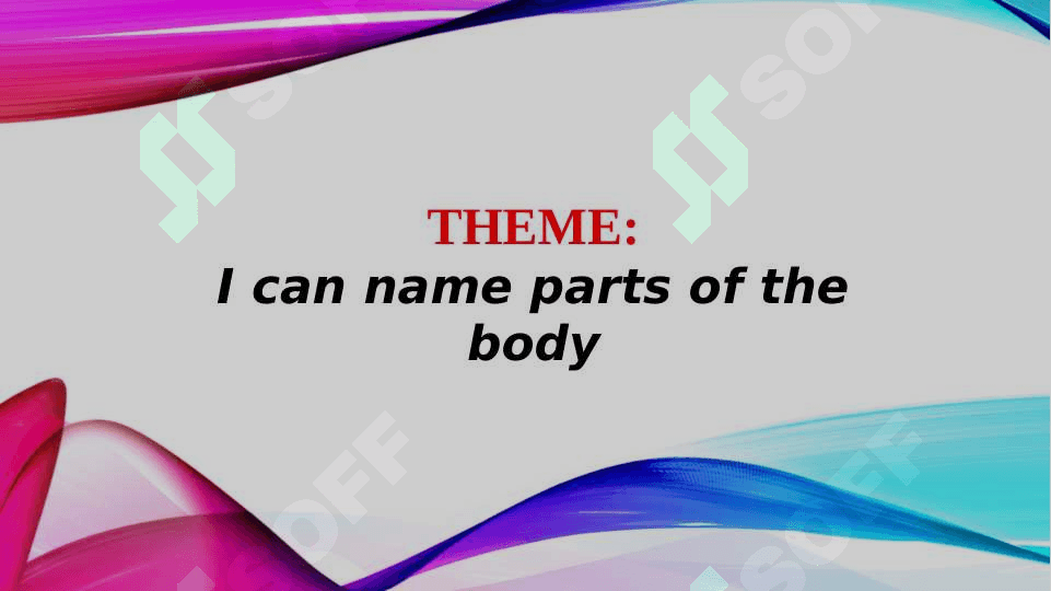 I can name parts of the body 2