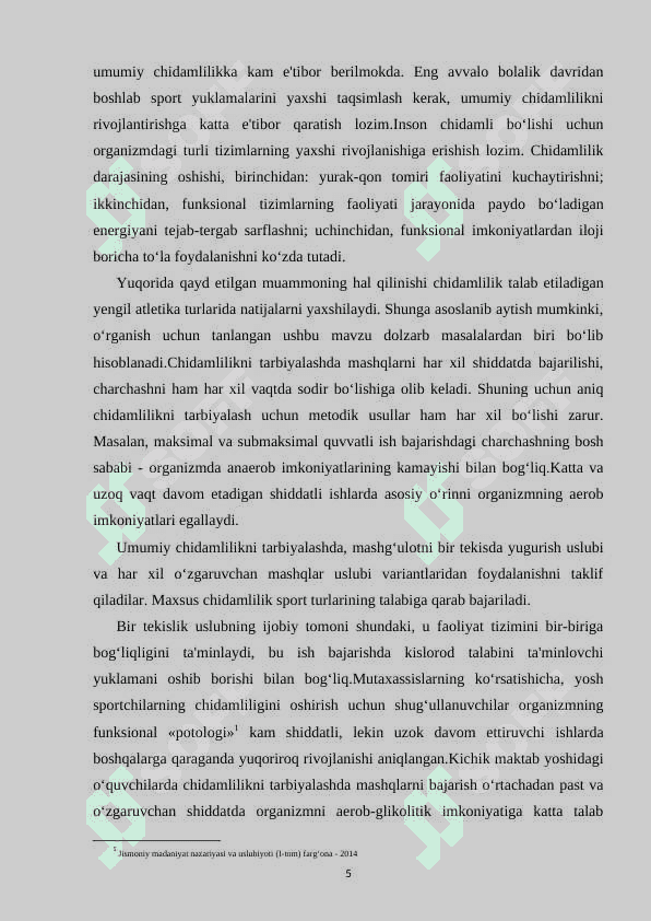 JISMONIY TARBIYA DARSLARIDA O'QUVCHILAR FAOLIYATINI TASHKIL ETISH USULLARI 5