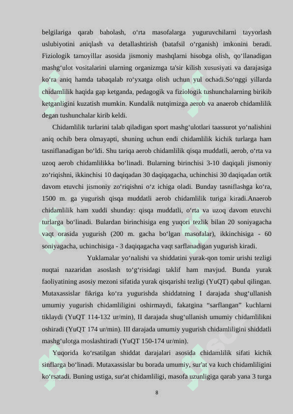 JISMONIY TARBIYA DARSLARIDA O'QUVCHILAR FAOLIYATINI TASHKIL ETISH USULLARI 8