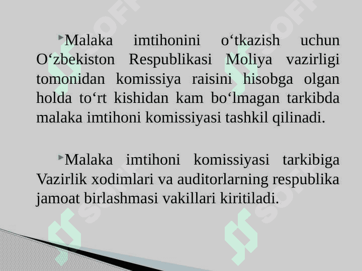 AUDITORLIK KASBIGA MALAKAVIY VA AXLOQIY TALABLARi 6