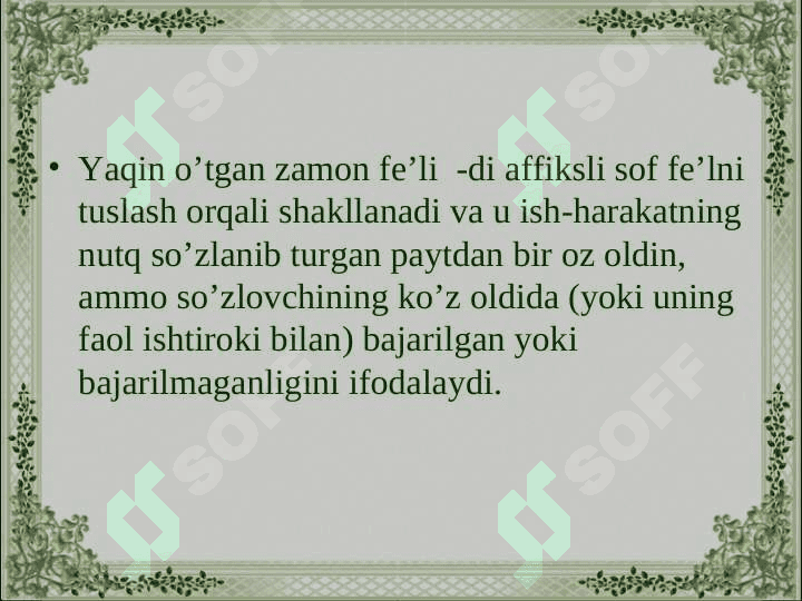 Fe’lning zamon kategoriyalari 7