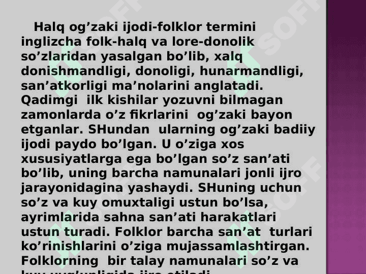 FOLKLOR SAN’ATI VA BAXSHICHILIK SAN’ATI 3