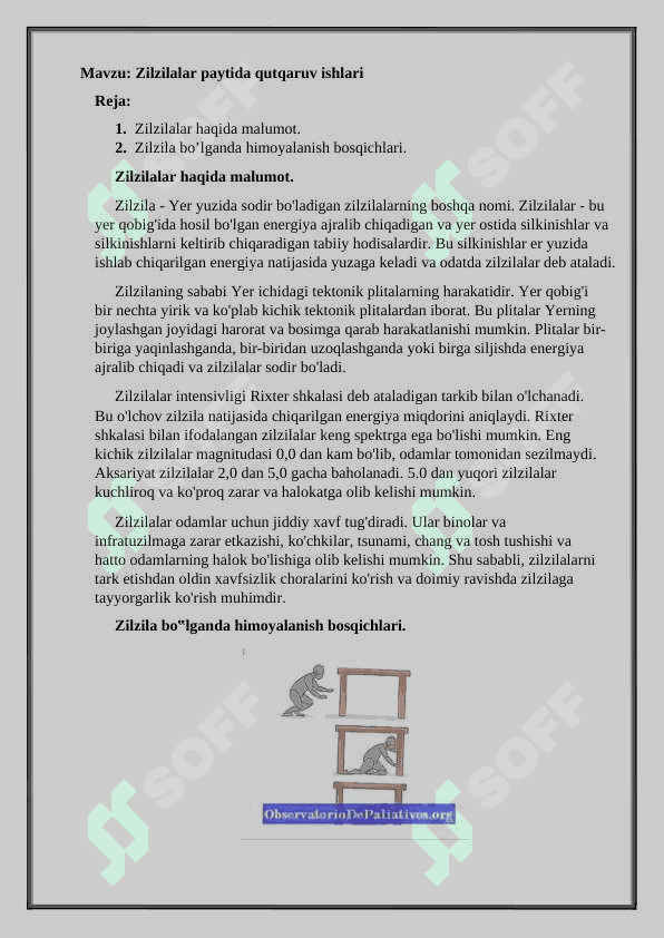 zilzilalar paytida qutqaruv ishlari 2