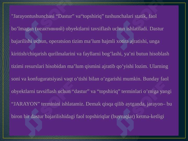 Jarayonlarni rejalashtirish algoritmi 2