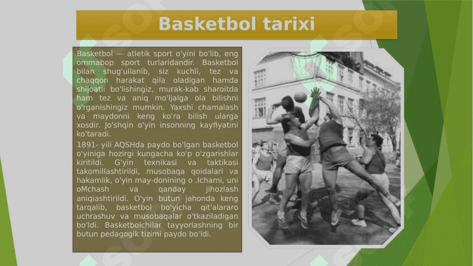 Basketbol haqida ma’lumotlar 2