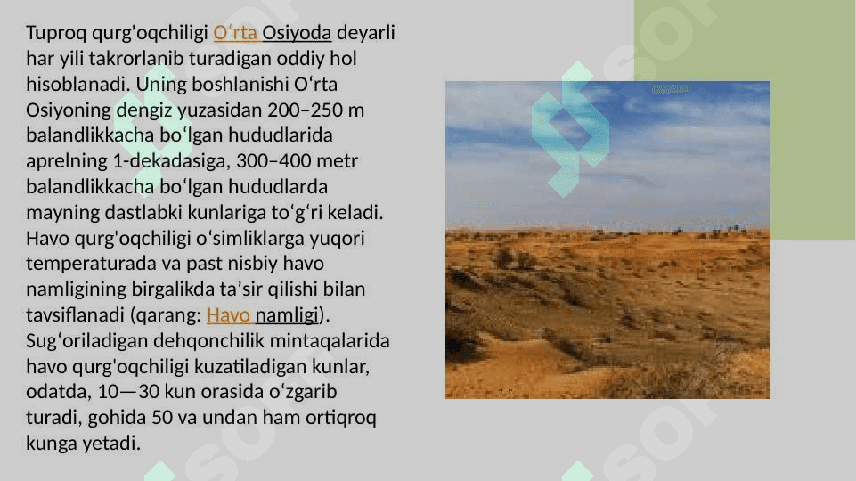 Qurg‘oqchilik va unga qarshi kurash 6