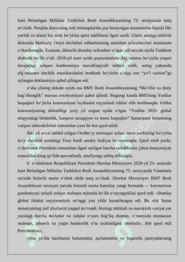 TASHQI SIYOSATI TUSHUNCHASI 6