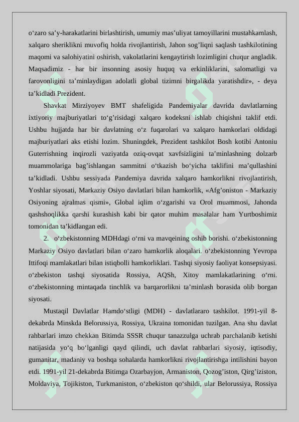 TASHQI SIYOSATI TUSHUNCHASI 7