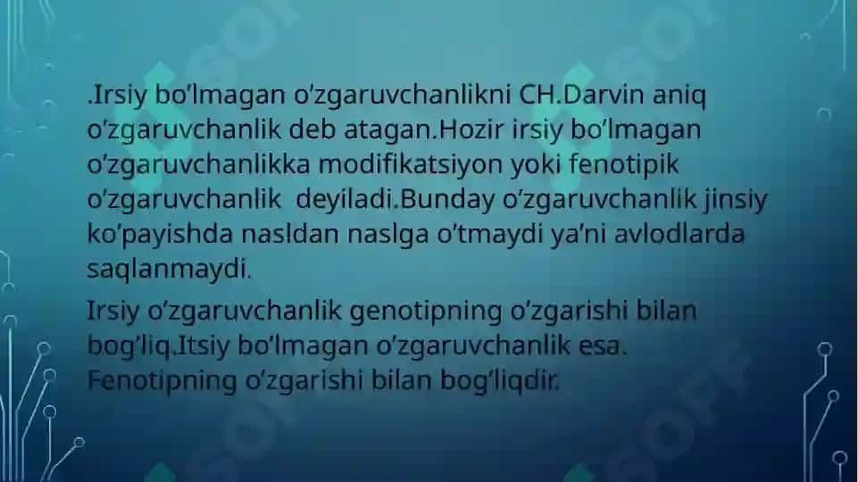 o'zgaruvchanlik 4