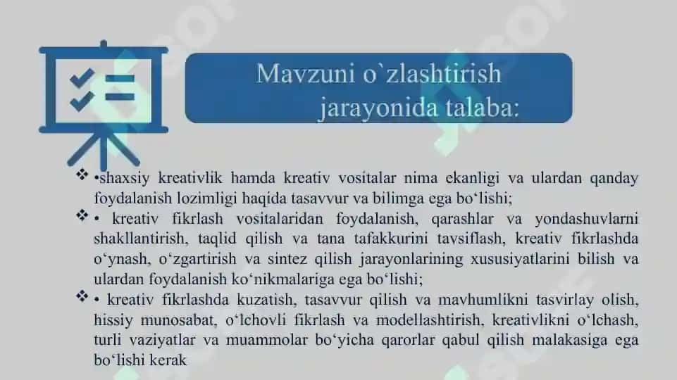 Kreativ fikrlash faniga kirish 3