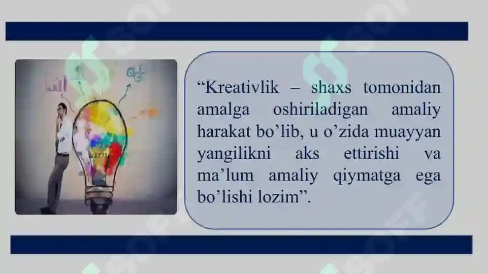 Kreativ fikrlash faniga kirish 6