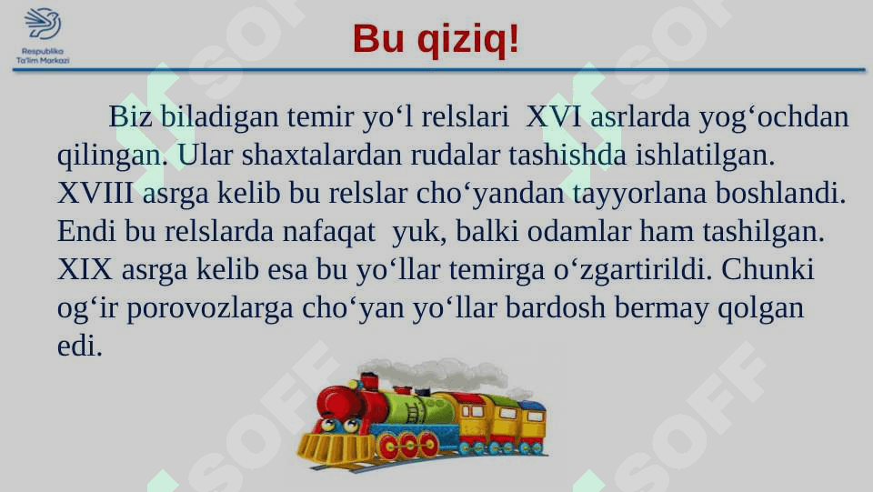 CHO'YAN ISHLAB CHIQARISH. O'ZBEKISTONDA METALLURGIYA. 4