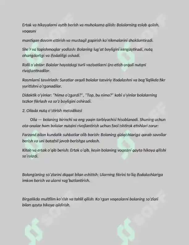 Maktabgacha taʼlim tashkilotlari va oilada nutq oʻstirish boʻyicha metodik ishlar 3