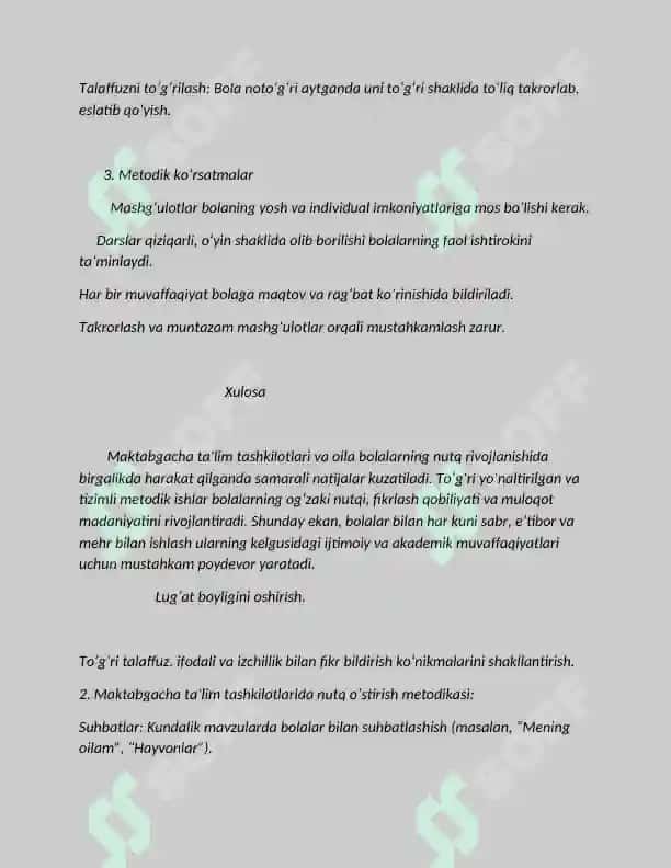 Maktabgacha taʼlim tashkilotlari va oilada nutq oʻstirish boʻyicha metodik ishlar 4