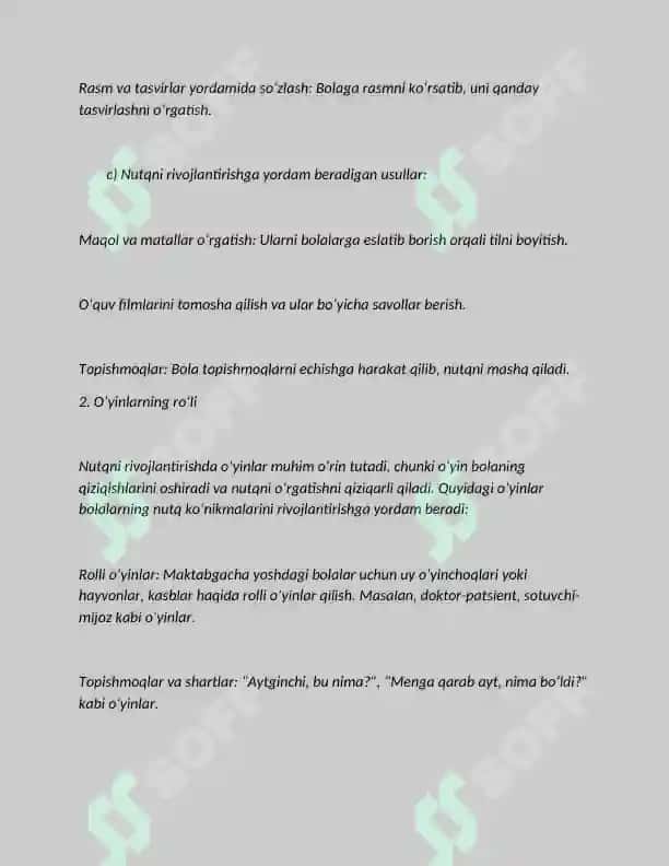 Maktabgacha taʼlim tashkilotlari va oilada nutq oʻstirish boʻyicha metodik ishlar 8