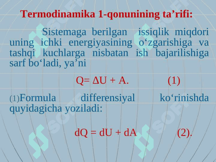Termodinamika qonunlari va ularning tadbiqini o'rganish 2