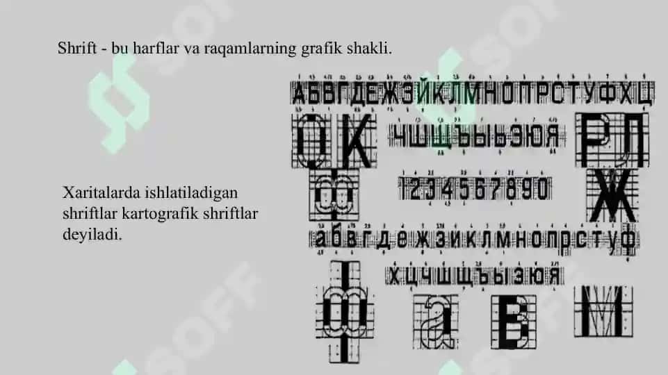 KARTOGRAFIK SHRIFTLAR 3