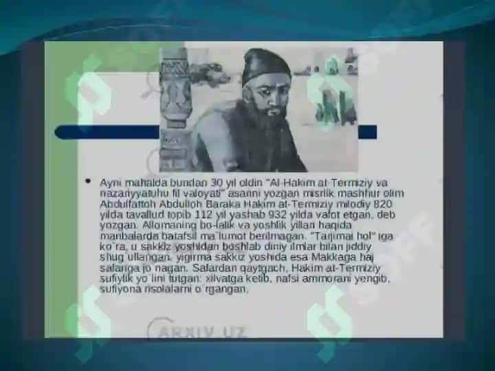 Al-Hakim AT-TERMIZIY HAYOTI VA IJODI 6