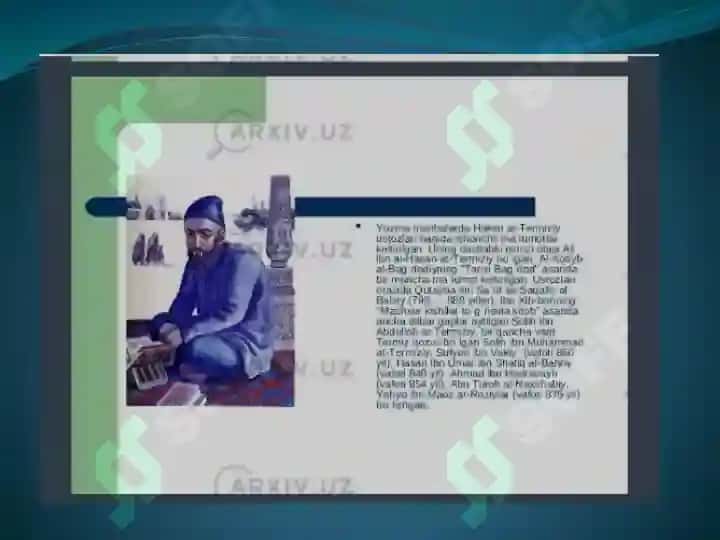 Al-Hakim AT-TERMIZIY HAYOTI VA IJODI 8