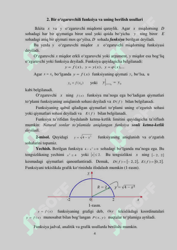 SONLI KETMA-KETLIK TUSHUNCHASI. KETMA-KETLIKNING  LIMITI. FUNKSIYA TUSHUNCHASI. FUNKSIYA LIMITI VA UNI  HISOBLASH 4