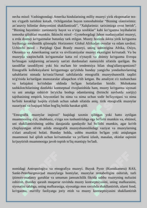 .ETNOGRAFIK TADQIQOTLAR VA MUZEY ISHI 3