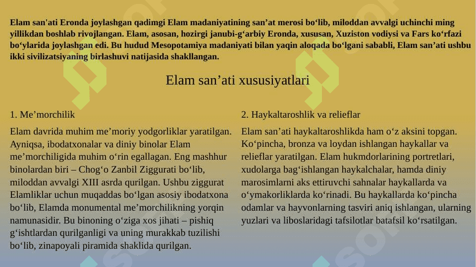 qadimgi eron va o'rta osiyo san'ati 5