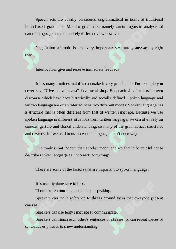 Spoken languange  and its characteristics giving directions and giving advices 4