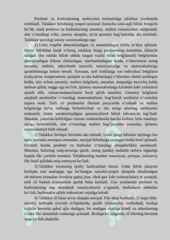 Mantiq bilish nazariyasining tarkibiy qismi 3