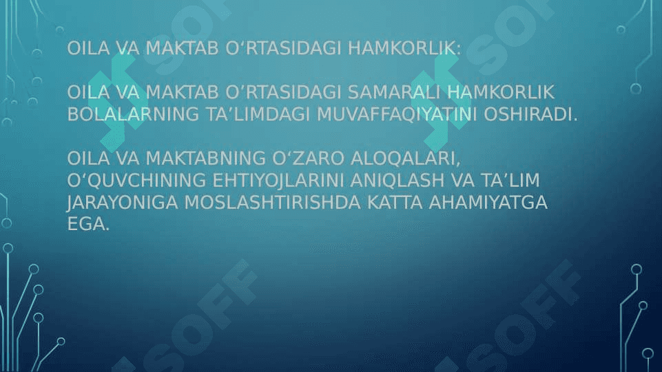 Alohida yordamga muhtoj bolani umumta’lim maktabi yoki maktabgacha tashkilotda inklyuziv ta’lim sharoitida o‘qishga moslashishida oila va maktabning o‘rni 3