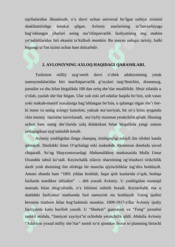 ABDULLA AVLONIYNING " KOMIL INSON " HAQIDAGI QARASHLARI 8