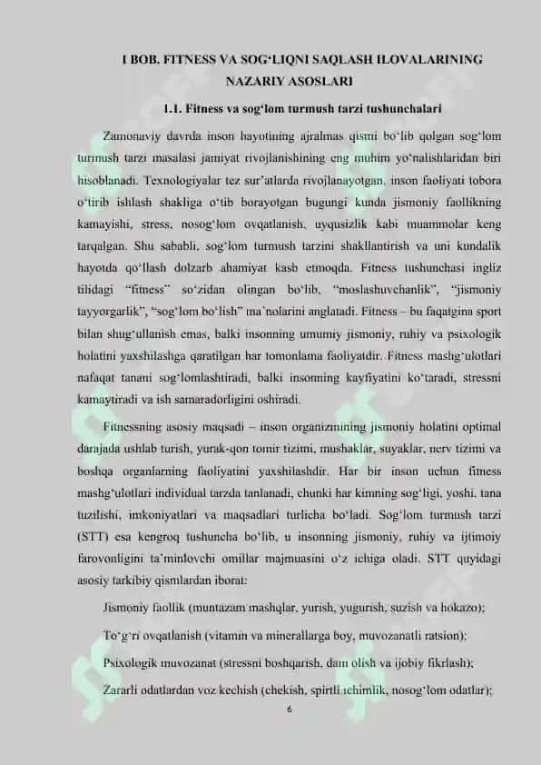 Fitness va sog'liqni saqlash ilovasi yaratish. 6
