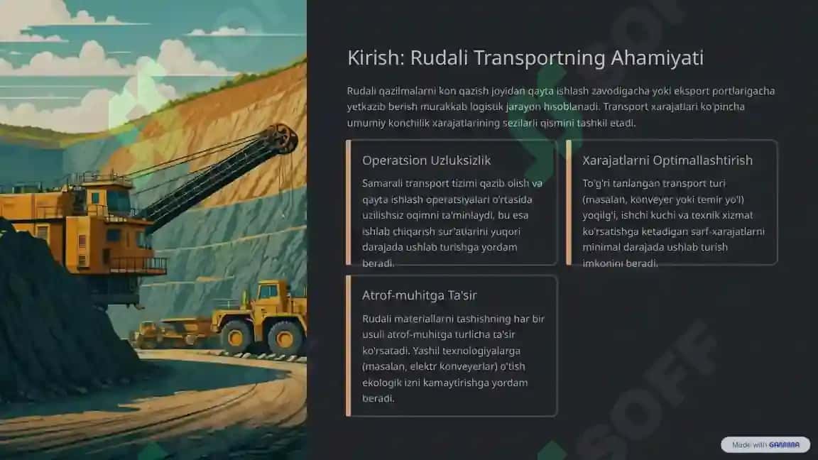 Rudali Transport Turlari va Ularning Afzalliklari 2