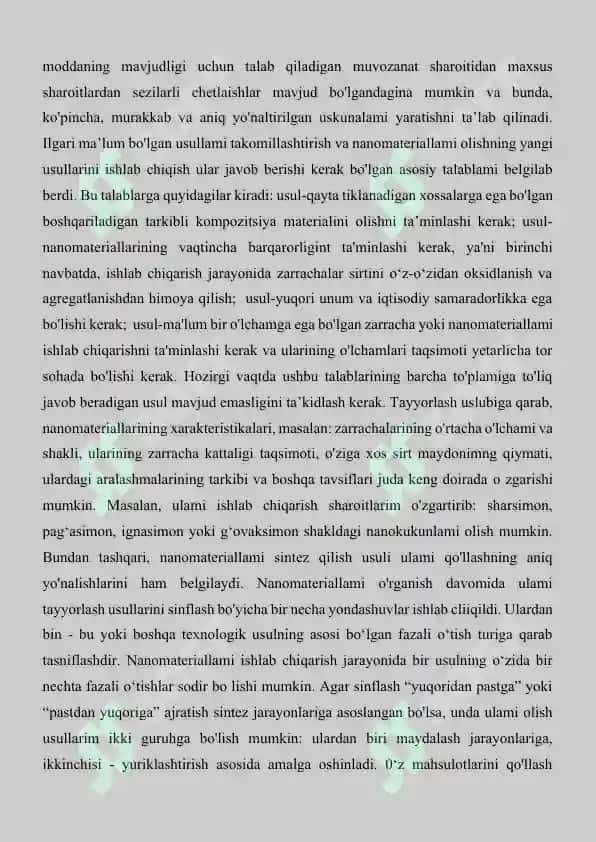 Nanomateriallarning mexanik fizikaviy va kimyoviy xossalari 4