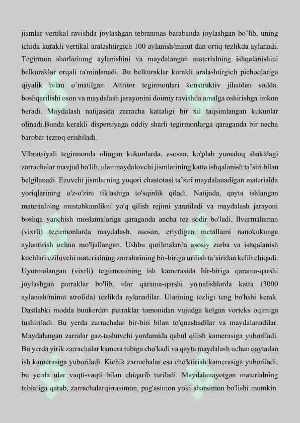 Nanomateriallarning mexanik fizikaviy va kimyoviy xossalari 7