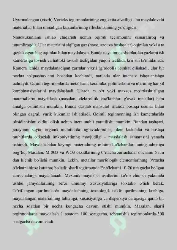 Nanomateriallarning mexanik fizikaviy va kimyoviy xossalari 8