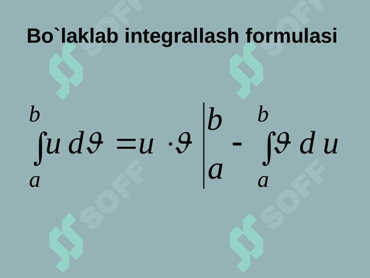 Aniq integralni hisoblash 7