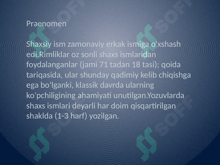 Rim
Ismlari 3