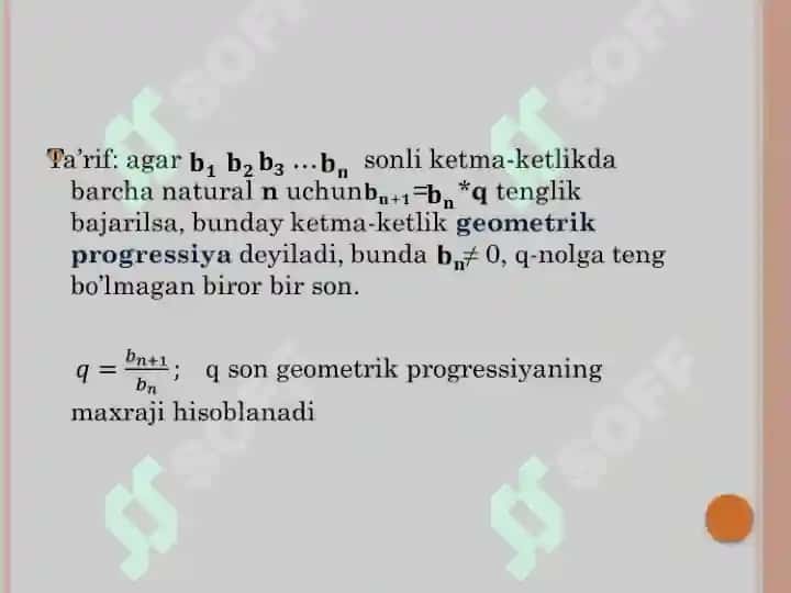 Geometrik Progressiya 3