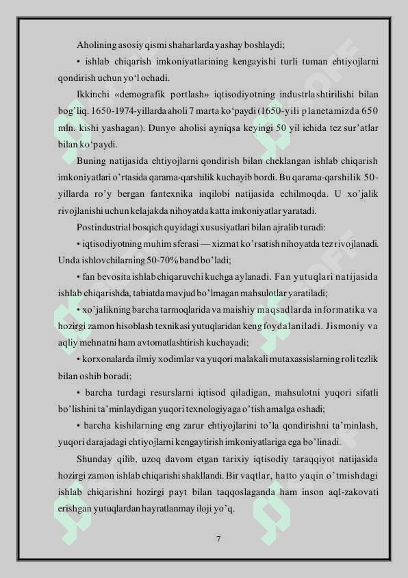 IQTISODIY FAOLIYAT VA UNING TURLARI 7