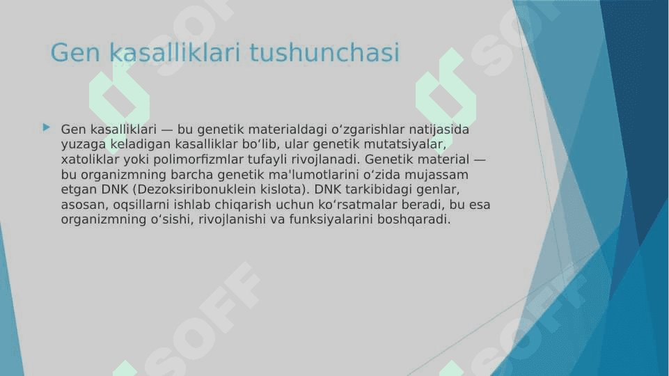 Gen kasalliklari 3