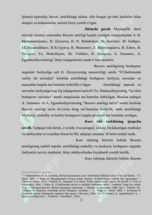 Buxoro amirligi tashkil topishi va siyosiy hayot 5