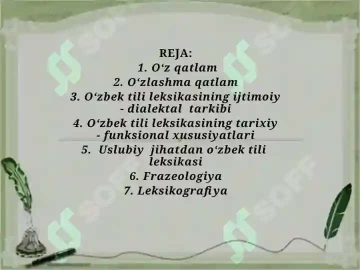 Tilning leksik qatlamlari 2