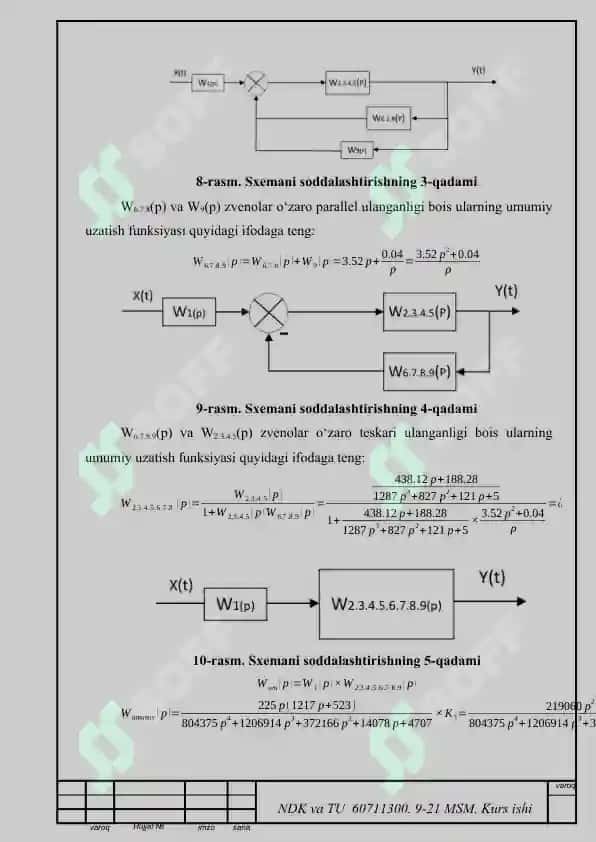 Elektr zanjirining avtomatik boshqarish tizimi 8