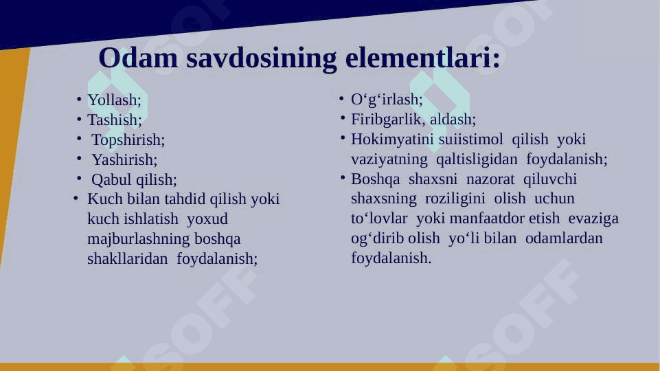 ОDАМ SАVDОSI – DAVR MUAMMOSI pptx 6