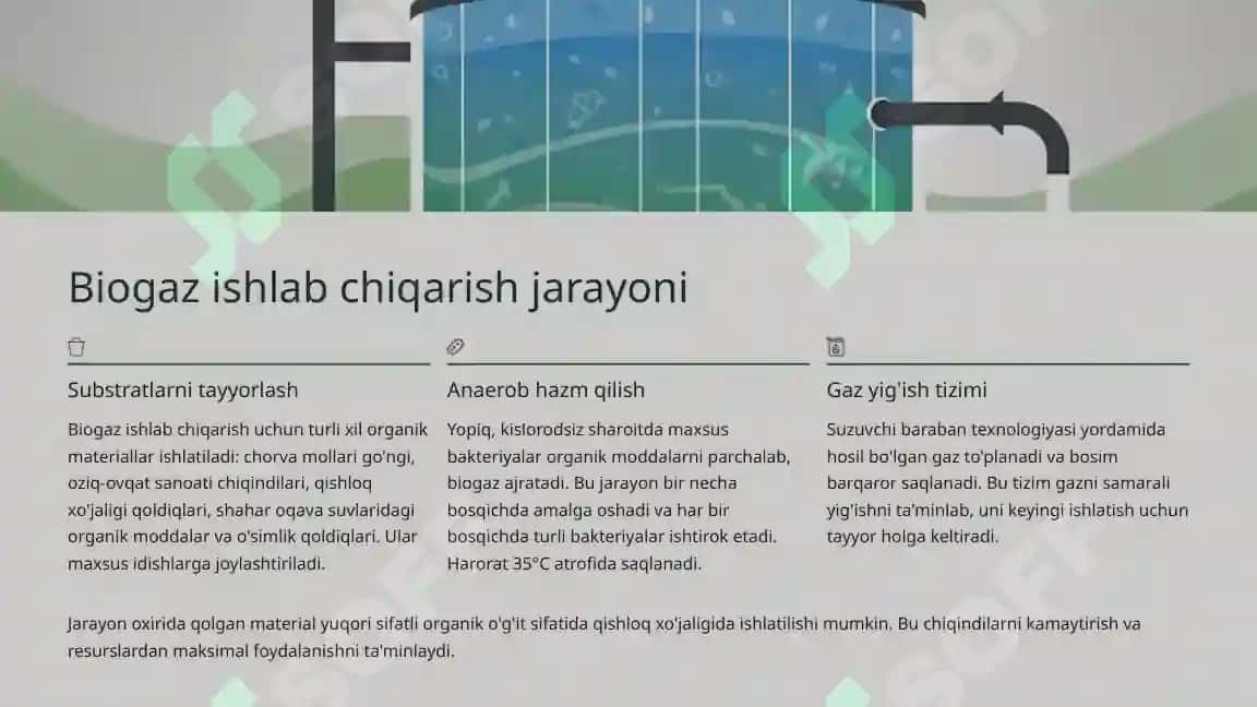 Biogaz Qozonlari: Qayta Ishlanadigan Energiya Manbalari 3
