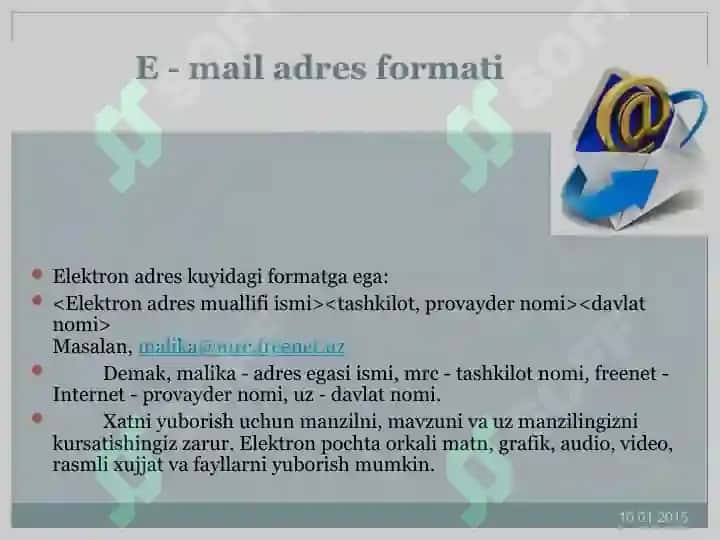 Elektron pochta va kompyuter tarmoqlari 3