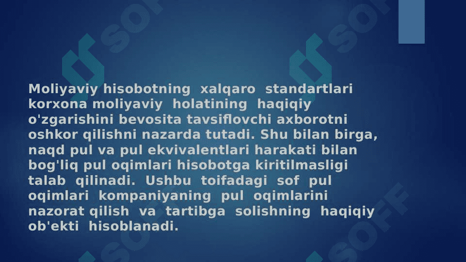 Pul o’qimi tog’risidagi hisobot va uni tuzish usullari 3
