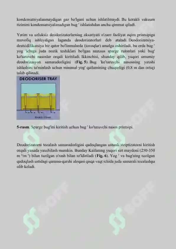 Paxta yog’ini Dezodaratsiyalash Jarayonini Modellashtirish 7